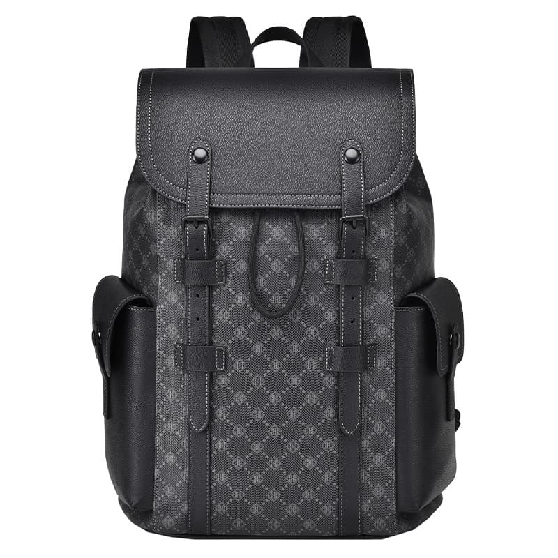 New Backpack For Men With Casual Texture Business Computer Bag With High-end Feel Printed Business Travel Backpack Waterproof And Scratch Resistant