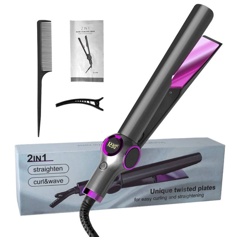 Digital Display Curling Straightener Large Curling Artifact Automatic Curling Stick Dual-purpose Curling Iron Manufacturers Wholesale