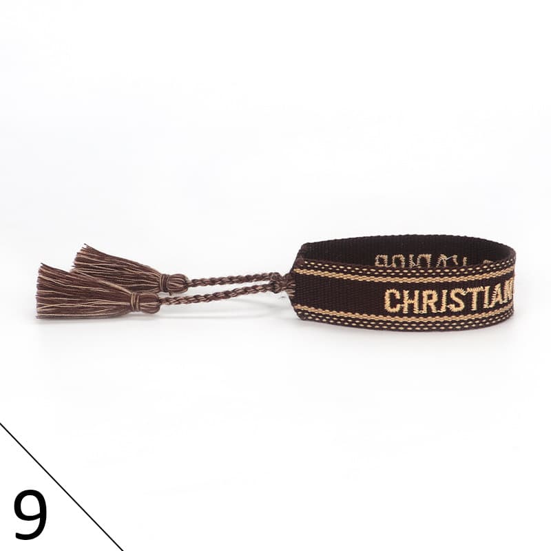 Bracelet unisexe tendance avec lettres tressées