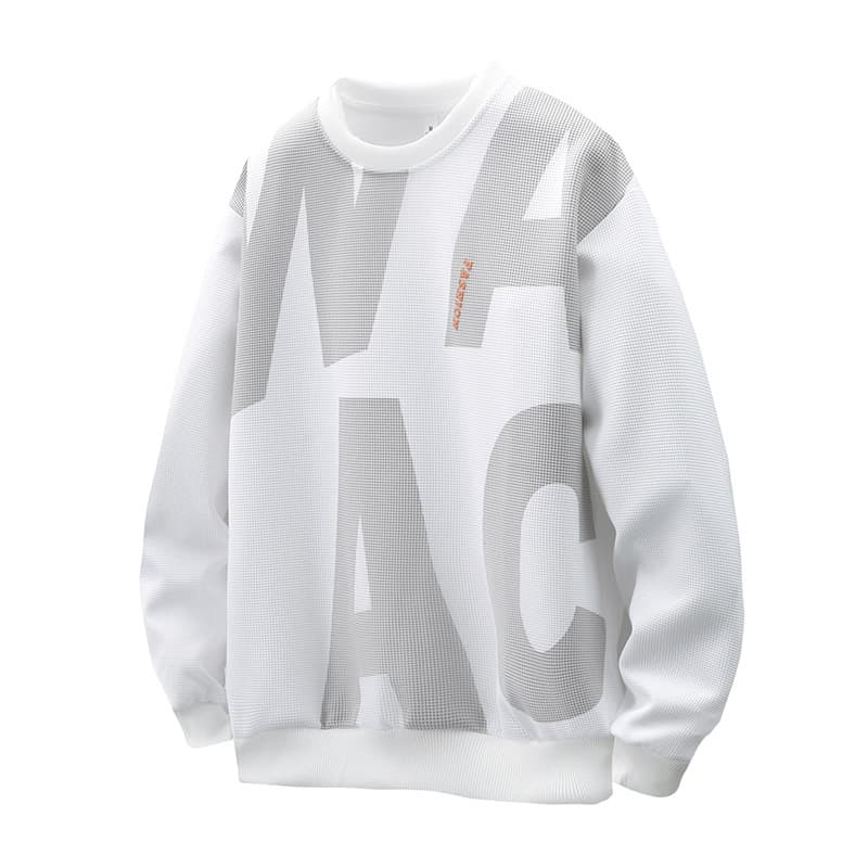 Men's Autumn And Winter Casual Loose Sweatshirt Round Neck Long Sleeve Trendy Top Autumn And Winter New Clothes