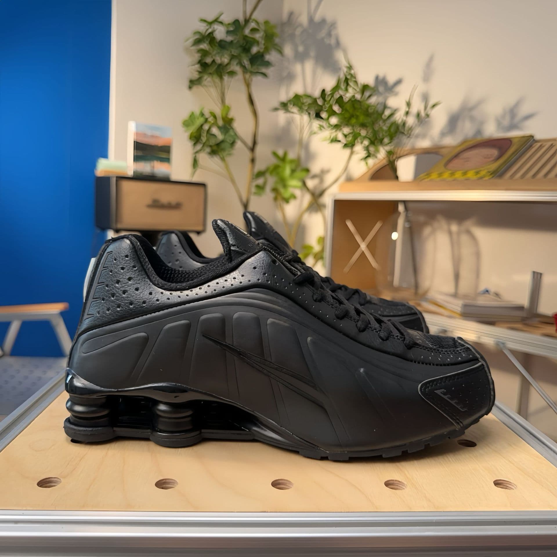Chaussures de course unisexes SHOX R4 Neymar Collaboration, pointures 36 à 45, pour hommes et femmes, avec coussin d'air coloré.