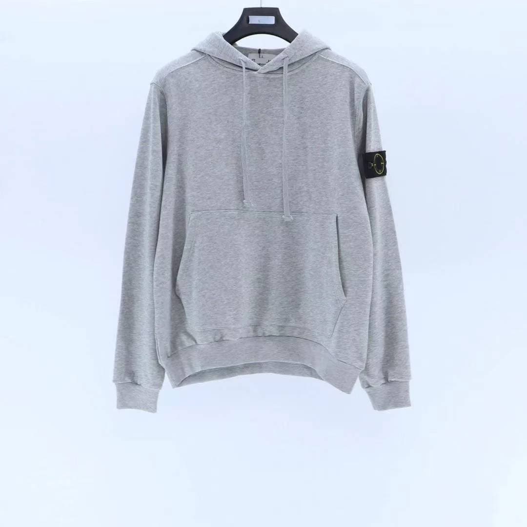 Sweat à capuche basique en pierre pour hommes, ample, tendance, marque, pull à capuche, Plus velours et épaississement