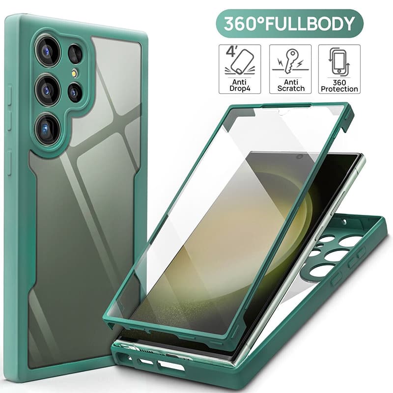 360 Full Body Protection Case Samsung S24 Ultra S22 Plus Shockproof For Galaxy S21 S23 FE Cover