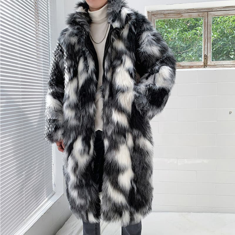 Men's Clothing Warm Thick Parka Fashion Casual Long Coat Street Loose Jacket