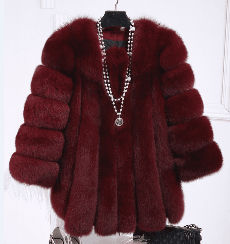 Manteau mi-long en fourrure pour femme, nouveau style, manches longues, prix spécial, veste en fourrure