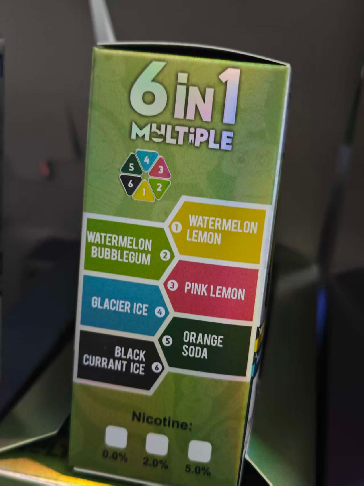 1PCS FIHP Multi 6 en 1 120 000 bouffées 120K Vape jetable saveurs multiples Puff Ricaricabile With Vape Mit Bildschirm Einweg Vape