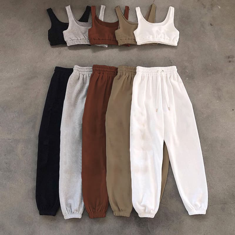 Women's Clothing Corset trousers sports casual fashion sports home two-piece suit