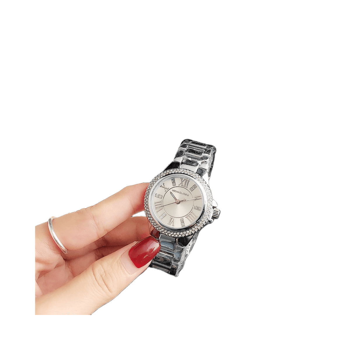 Montre femme simple et élégante, cadran à chiffres romains, quartz, trois cadrans