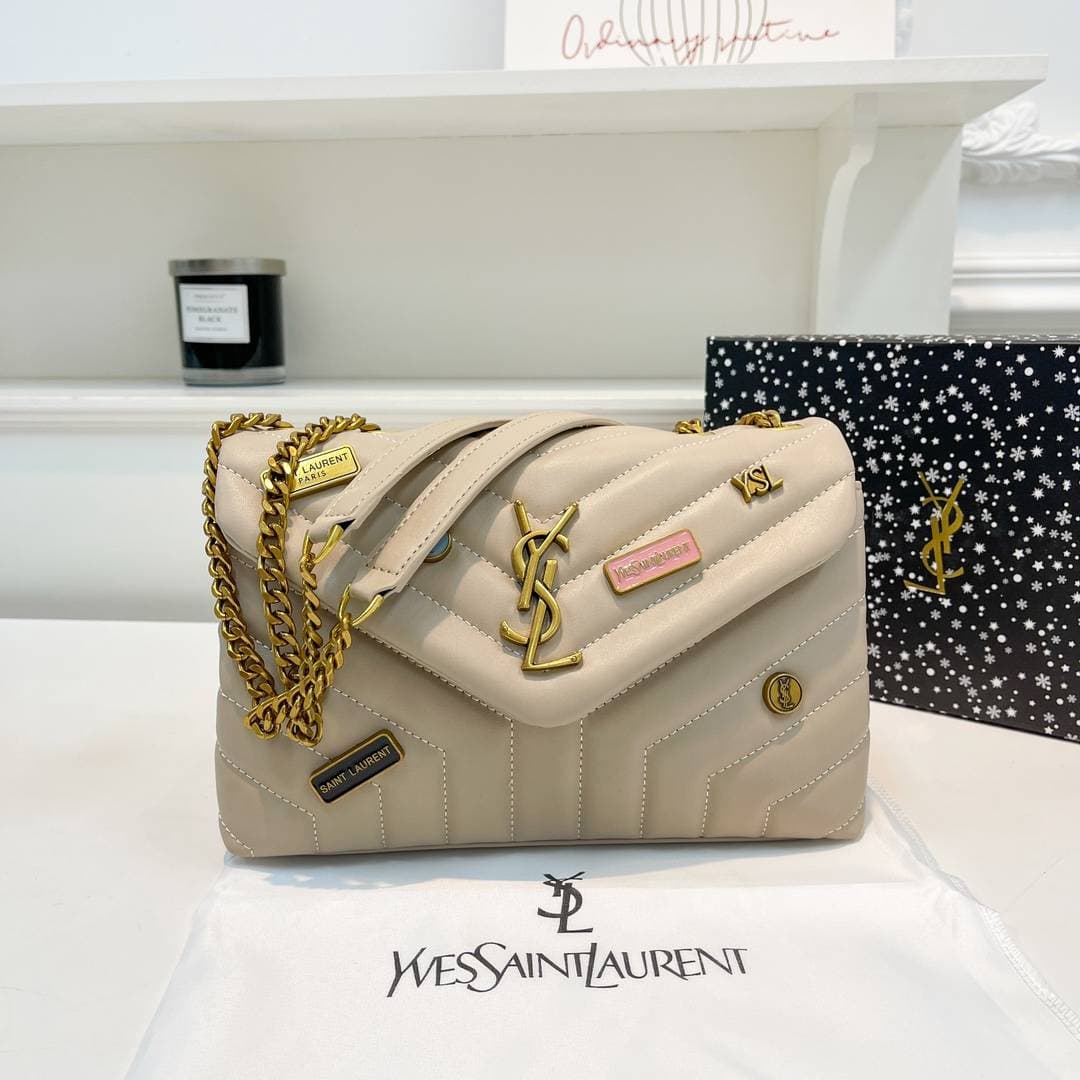 (MONOGRAMME) Sac bandoulière femme tendance 2026, haut de gamme et élégant, à empiècements en forme de Y.