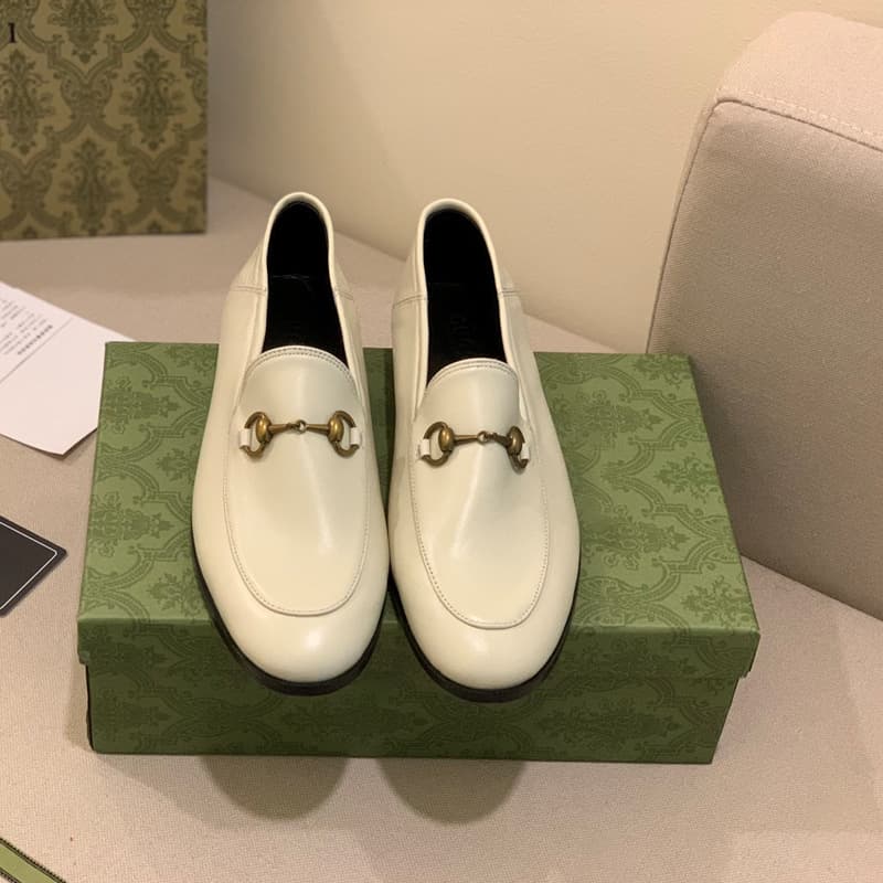 Mocassins en cuir avec boucle en fer à cheval en métal pour chaussures pour femmes, pas décontracté, personne paresseuse, semelle plate, double G