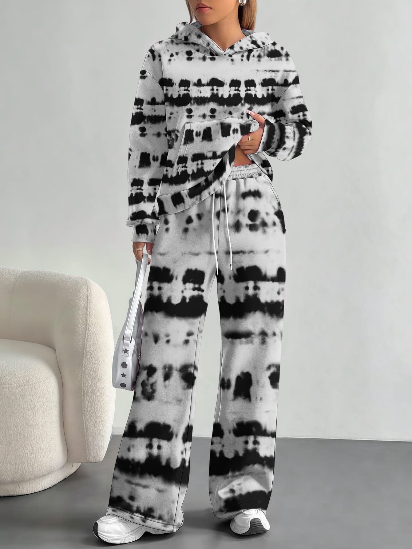 Outdoor Camouflage Style Foreign Trade Printing Hot Style 2025 New Blue Vertigo Style Fashionable Casual European And American W