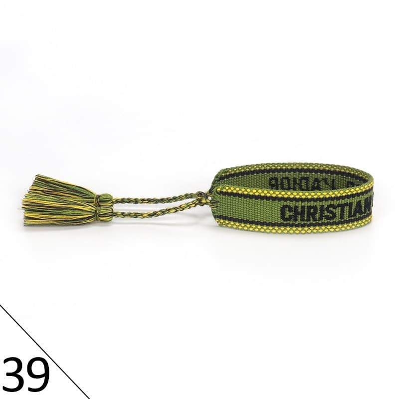 Bracelet unisexe tendance avec lettres tressées