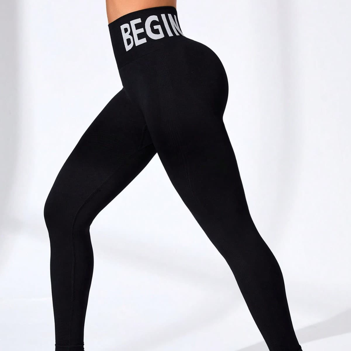 Women's Clothing Spot Seamless Letter Peach Yoga Pants Hip Lifting Yoga Clothes Tight High Waist Sports Fitness Trousers Women