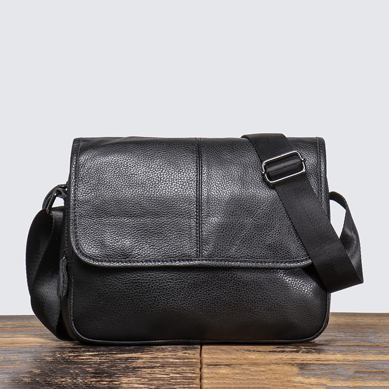 Men’s Bags New Men's Genuine Leather Shoulder Bag First Layer Cowhide Women's Fashionable All Match Messenger Bag Large Capacity Bag