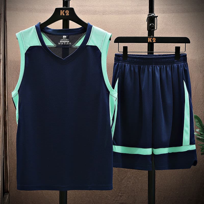 Sports Team Sleeveless Vest Basketball Shirt Training Jersey Men's Uniform Set Summer