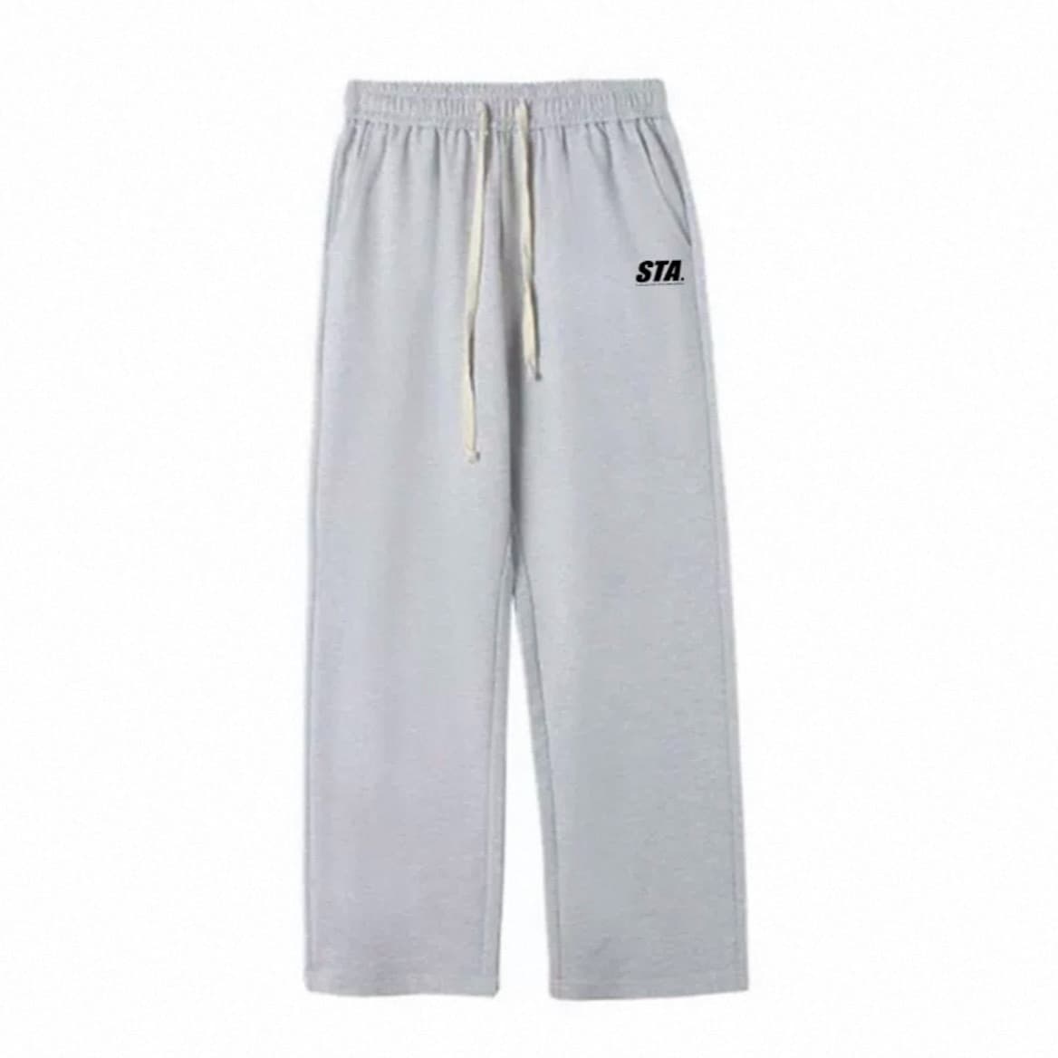 Unisex Retro Streetwear Joggers – Relaxed-Fit Drop-Crotch Sweatpants (Breathable Cotton, 300GSM, Extended Sizes M-8XL, Black/Grey)​