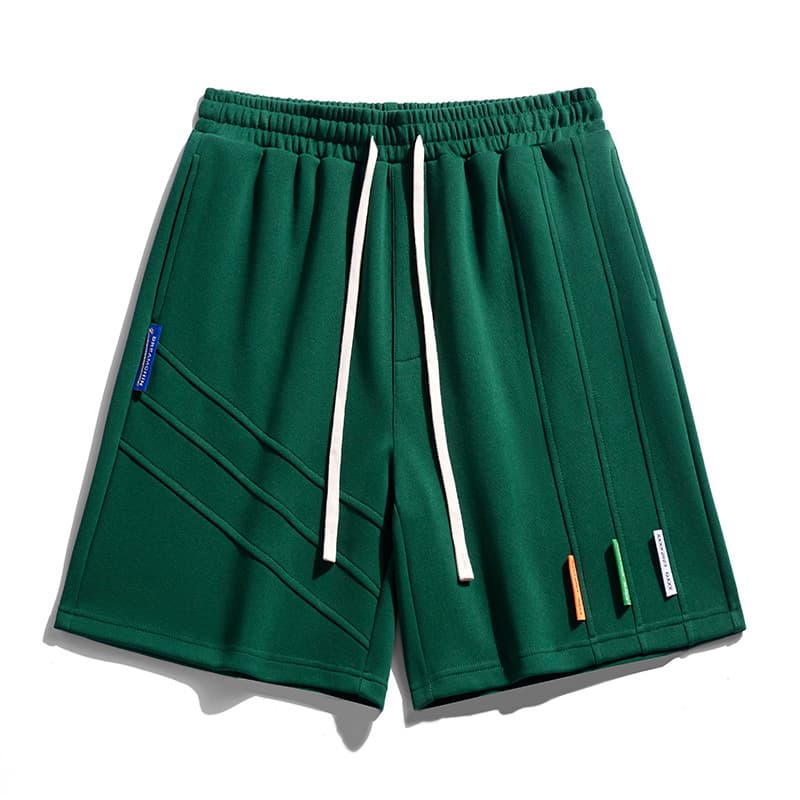 Men's Vintage Knit Shorts - 5-Inch Breathable Cotton Blend Casual Shorts | Retro Streetwear & Gym Wear