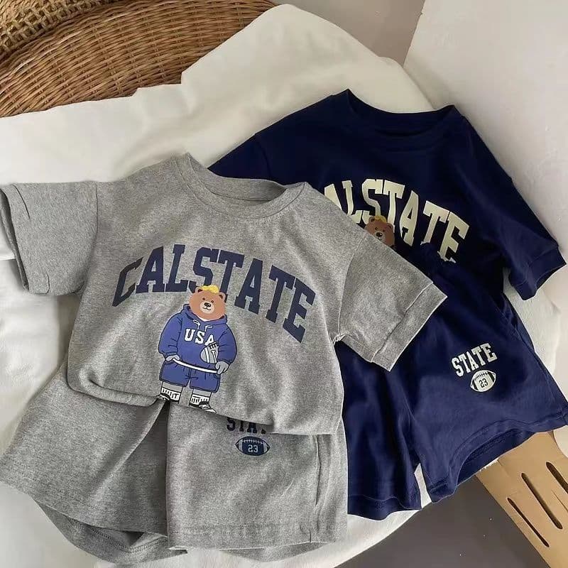 Baby Clothing Baby summer suit Boys and girls short-sleeved shorts two-piece children's tracksuit