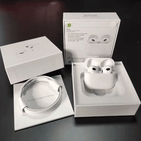 AirPods 1re génération avec retour auditif sans fil, Bluetooth stéréo, GPS et Siri, réduction du bruit