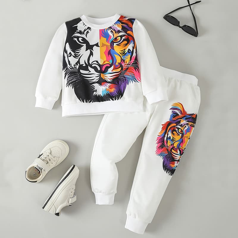 Children's Hoodie Boys' Autumn Suit Baby Sports Leisure Two-piece Children's Fashion Clothing