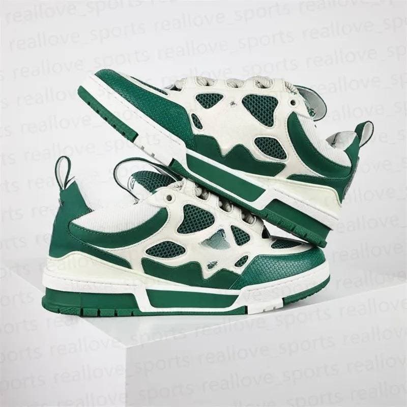 Chaussures décontractées d'été respirantes classiques pour hommes et femmes, blanches, style romantique, imprimées, vertes et rouges.