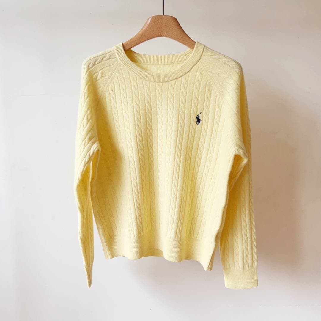 Haut ample en maille brodée pour femme, collection automne-hiver, pull blanc chic à manches longues en maille torsadée.