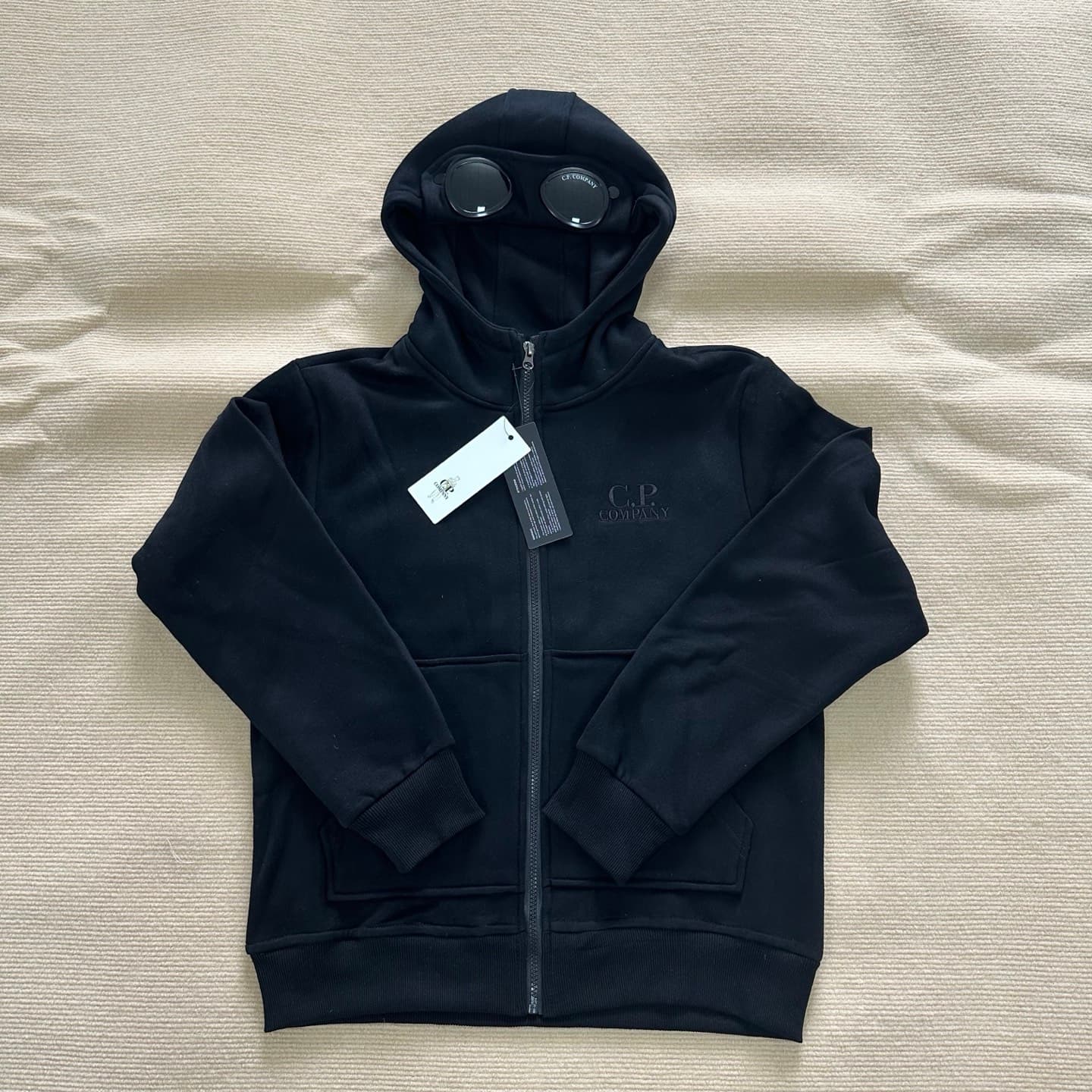 Cardigan Ins Sweat à capuche en polaire Unisexe Badge Lens Taille européenne Style fonctionnel Veste zippée de style CP