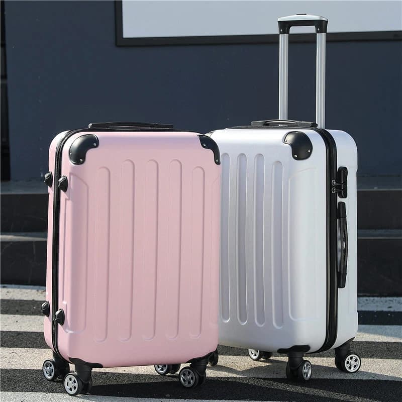 Nouvelle Valise De Voyage À Roulettes Pour Hommes Et Femmes, Boîte À Barres Côtelées, Valise D'embarquement, Boîte À Mot De Passe, Solide Et Durable,
