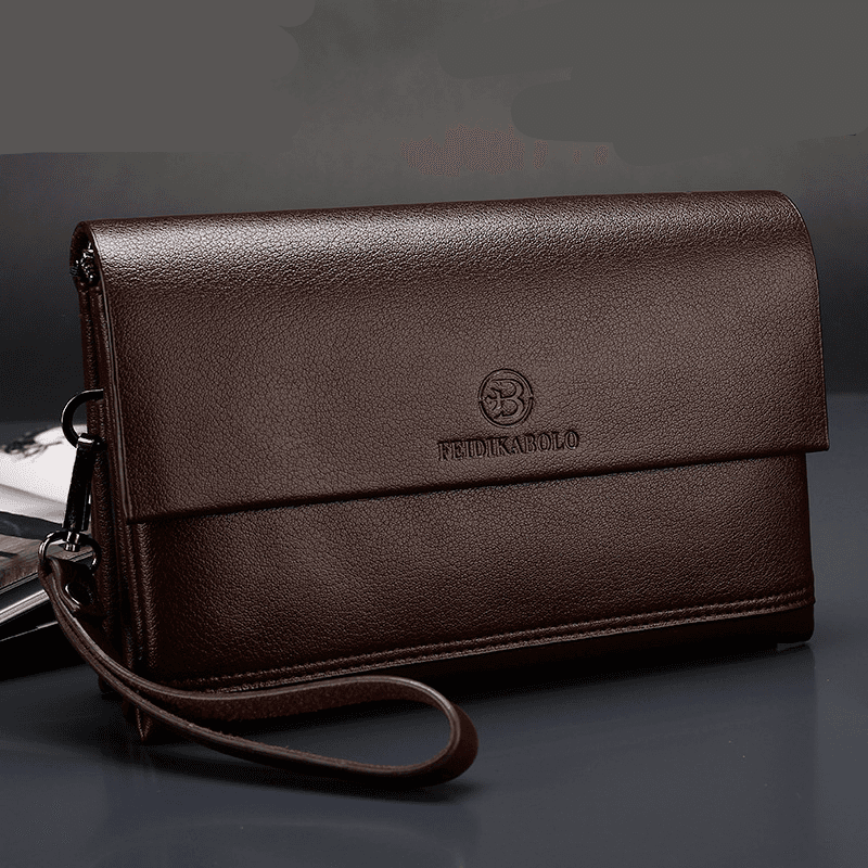 New Business Men's Handbag Casual Handbag Large Capacity Wallet Men's Bag Soft Face Handbag