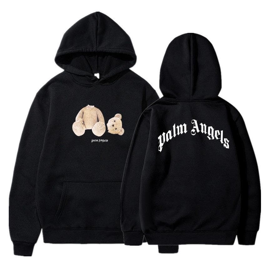 Chaopai palmier Angel Bear anges ours ours en peluche couple imprimé Sweat à capuche