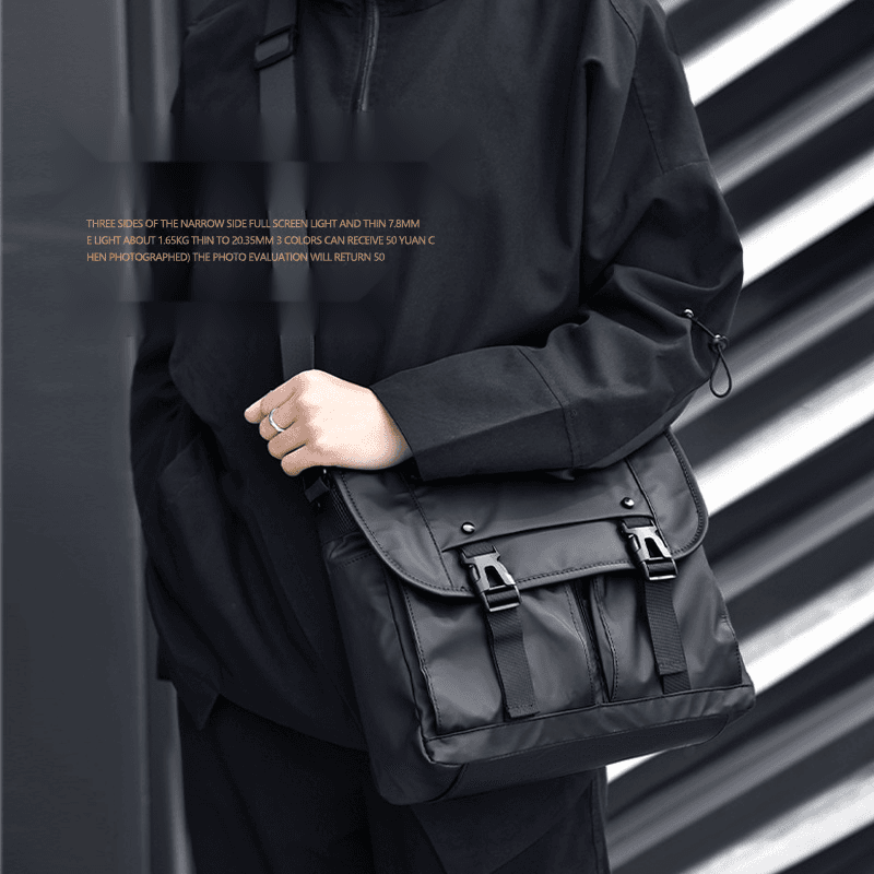 Postman men's large capacity workwear, leisure backpack, one shoulder crossbody bag, chest bag