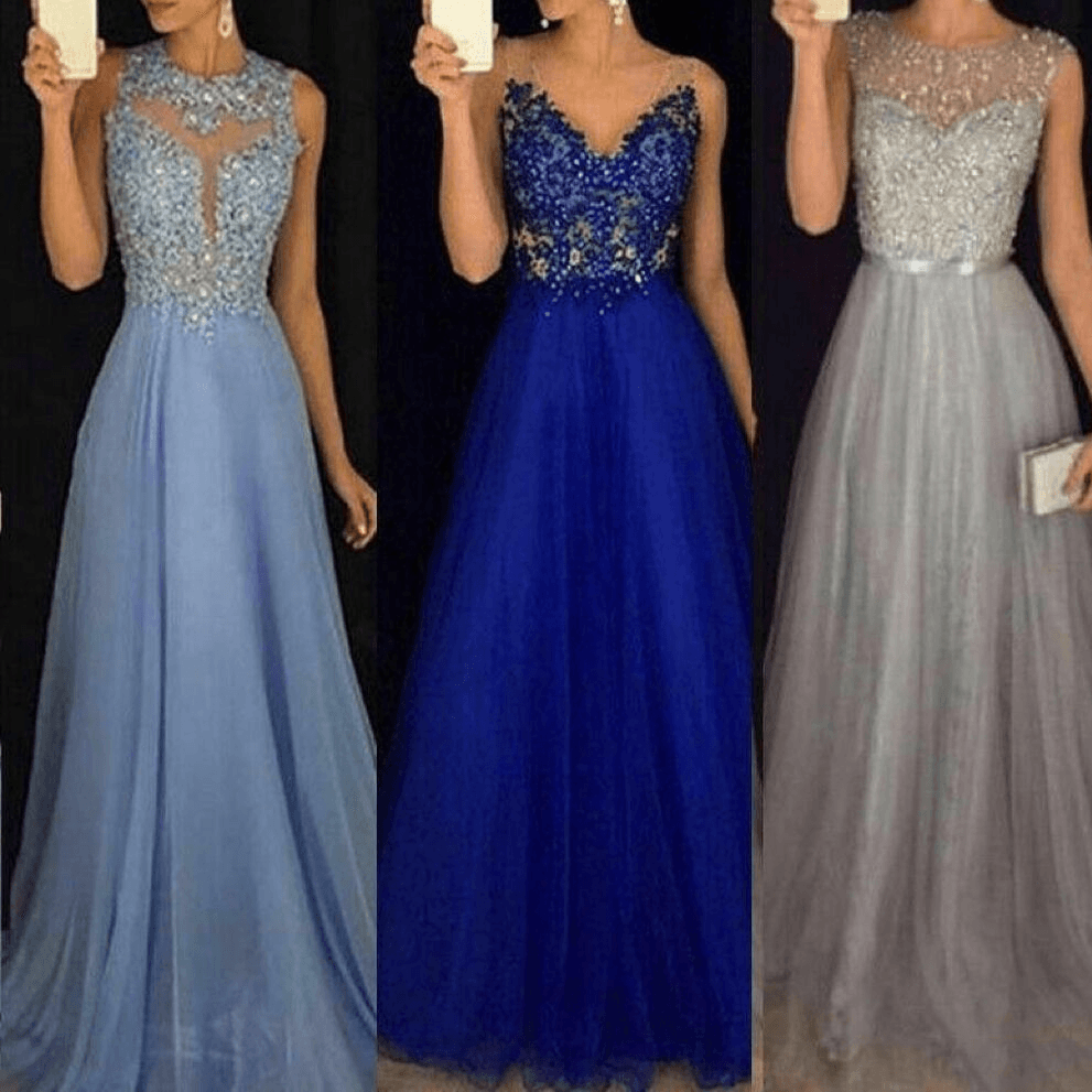 Women's Clothing Sexy Solid Color Embroidered Sequin Dress