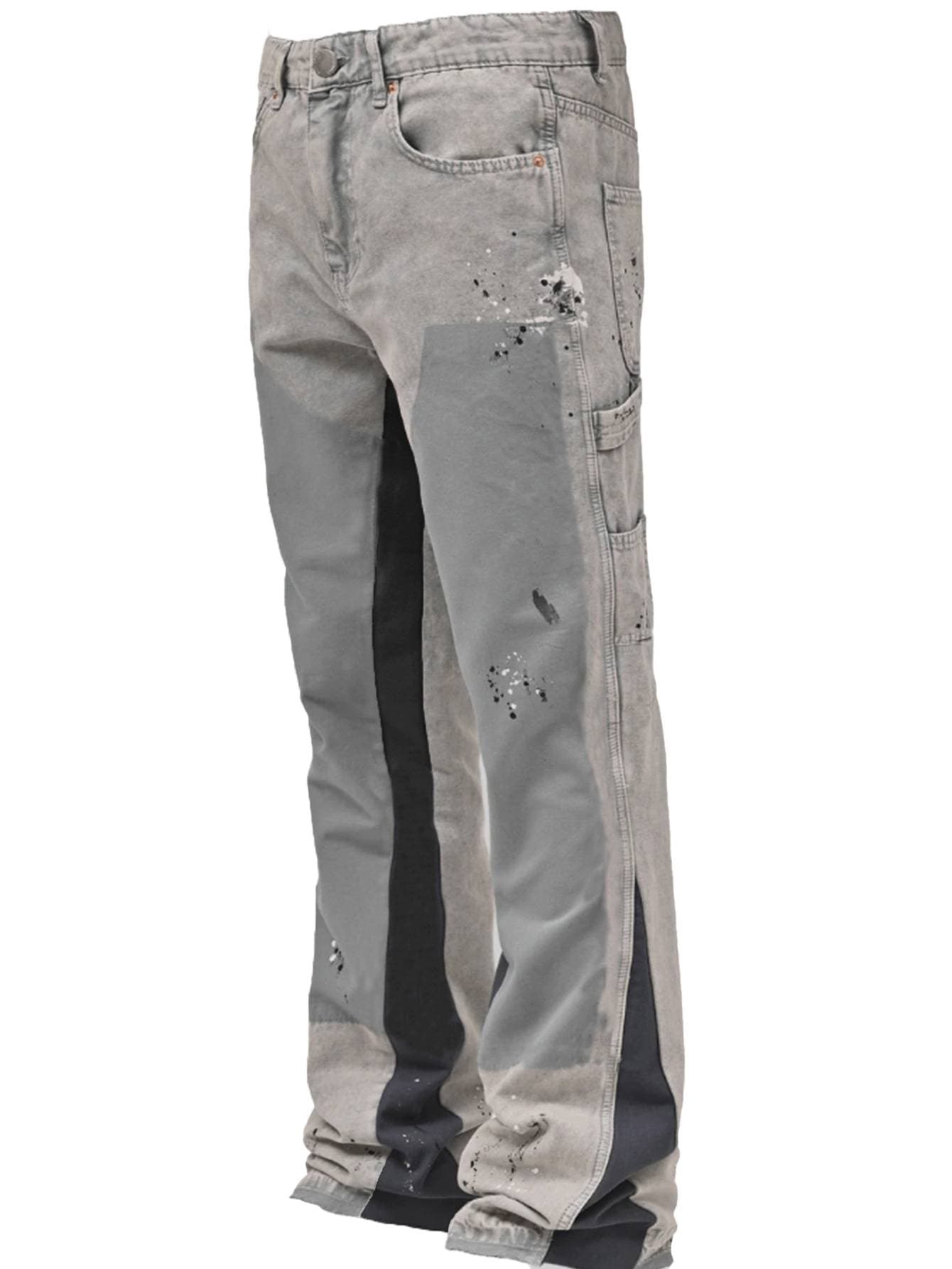 Men's Clothing Sense Wear-out Loose Jeans Men's And Women's Fashion Retro Youth All-match Straight Pants