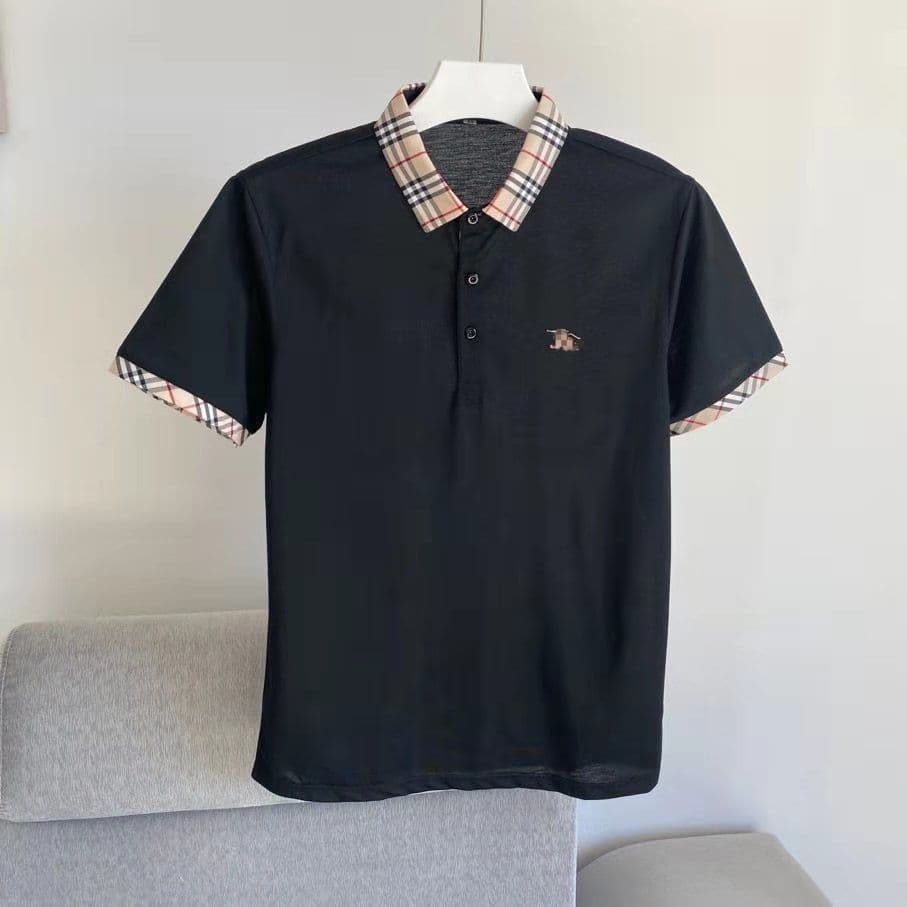 Polo d'été tendance pour homme grande taille, col rabattu, manches courtes, style décontracté et brodé, polyvalent et polyvalent.