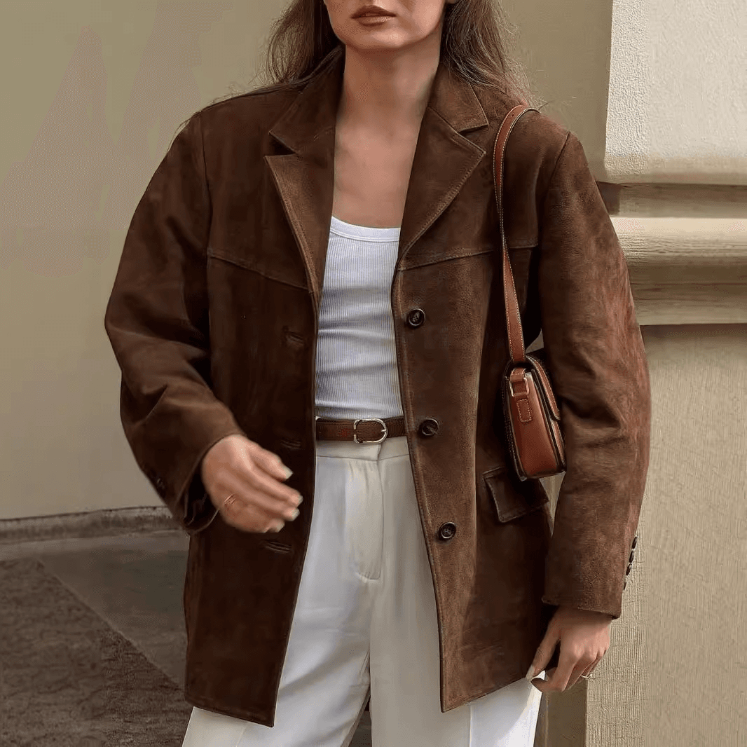 Women's Clothing Women's Suede Suit Jacket Casual Coat Hot Sale Autumn And Winter