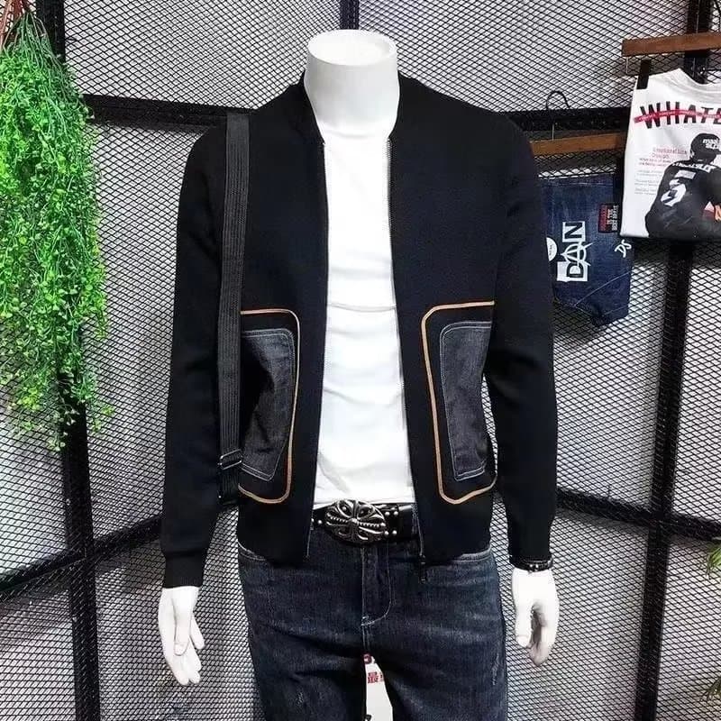 Men's Clothing Fashion All Match Round Neck Lazy Trend Leisure Long Sleeve Fashion Urban Sweater New Loose Cardigan Sweater Men