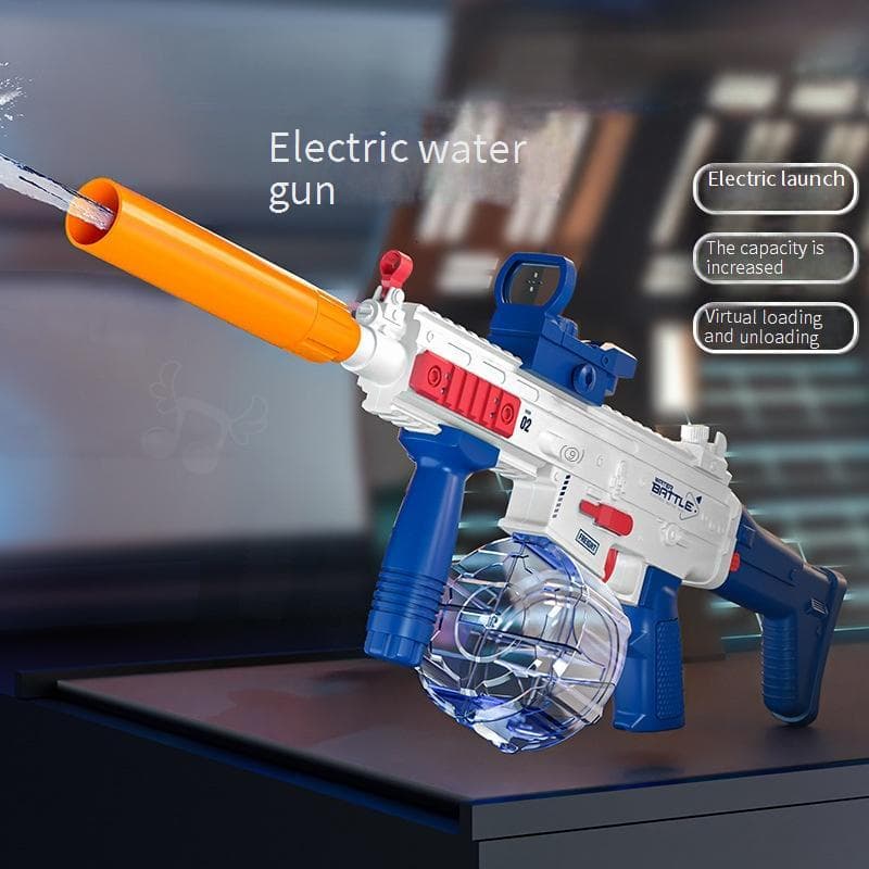 Auto Rapid-Fire Water Blaster 1000ml Tank Electric Water Gun For Splash Battles Pool Parties Team Building Summer Outdoor Fun For Kids Adults