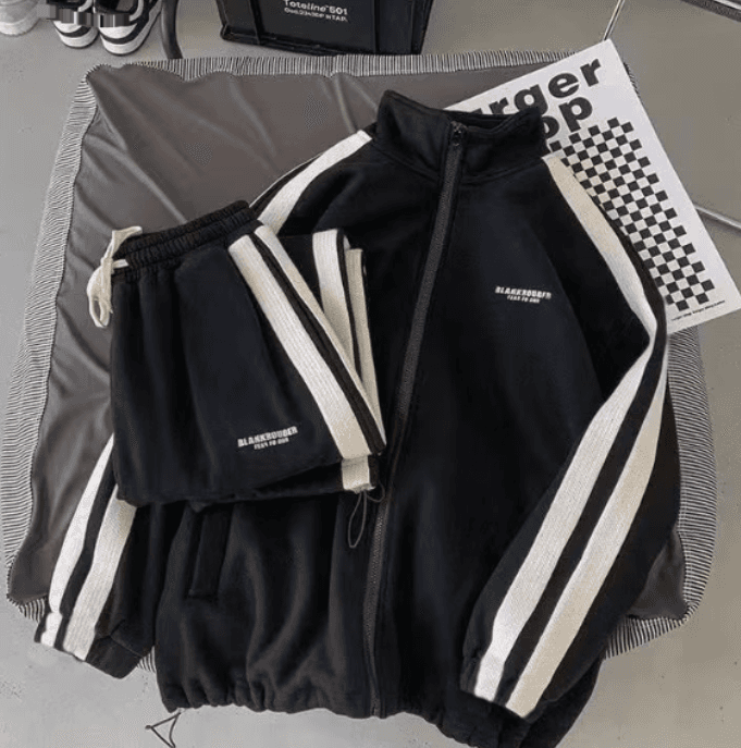 Ensemble pull streetwear pour homme : manches longues et jogging | Coupe ample et décontractée