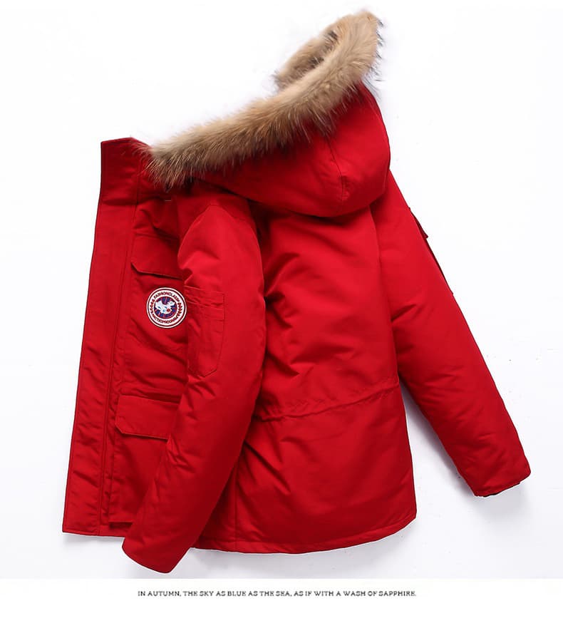 Doudoune réversible style gothique hip-hop, manteau brodé chic, vêtements d'hiver minimalistes