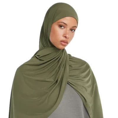 Premium Liquid Jersey Fabric Scarf For Women Soft Breathable Solid Color Dutch Headscarf Shawl Casual Elegant Bohemian Style