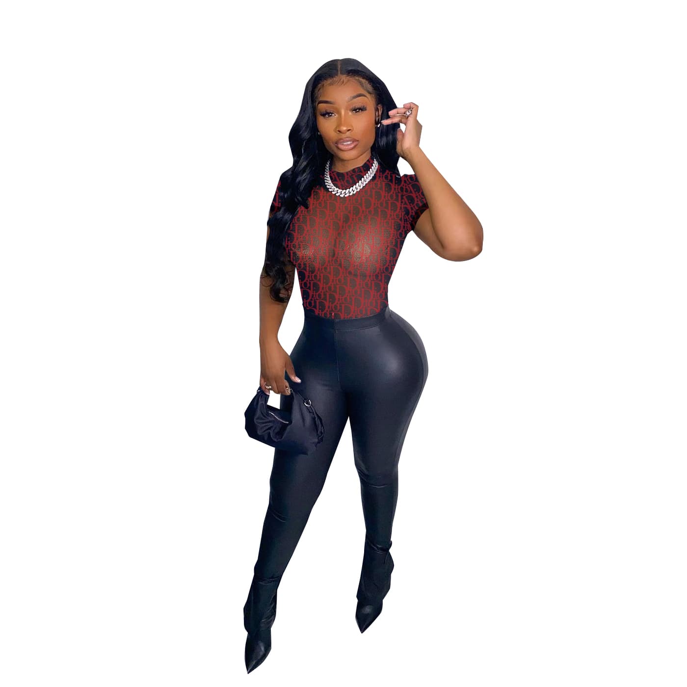 Haut à capuche imprimé respirant transparent de style western pour femme, coupe ajustée et en maille très élastique.