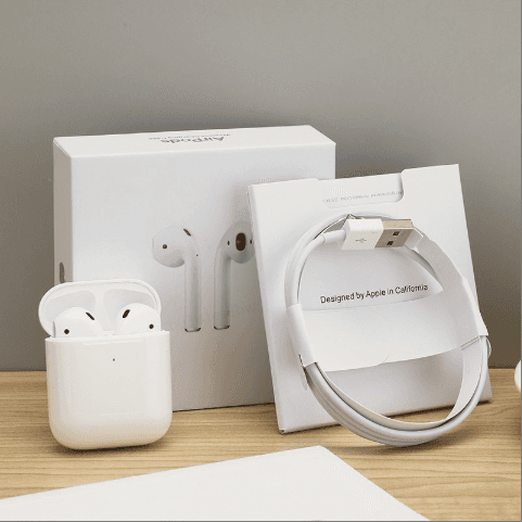AirPods 1re génération avec retour auditif sans fil, Bluetooth stéréo, GPS et Siri, réduction du bruit