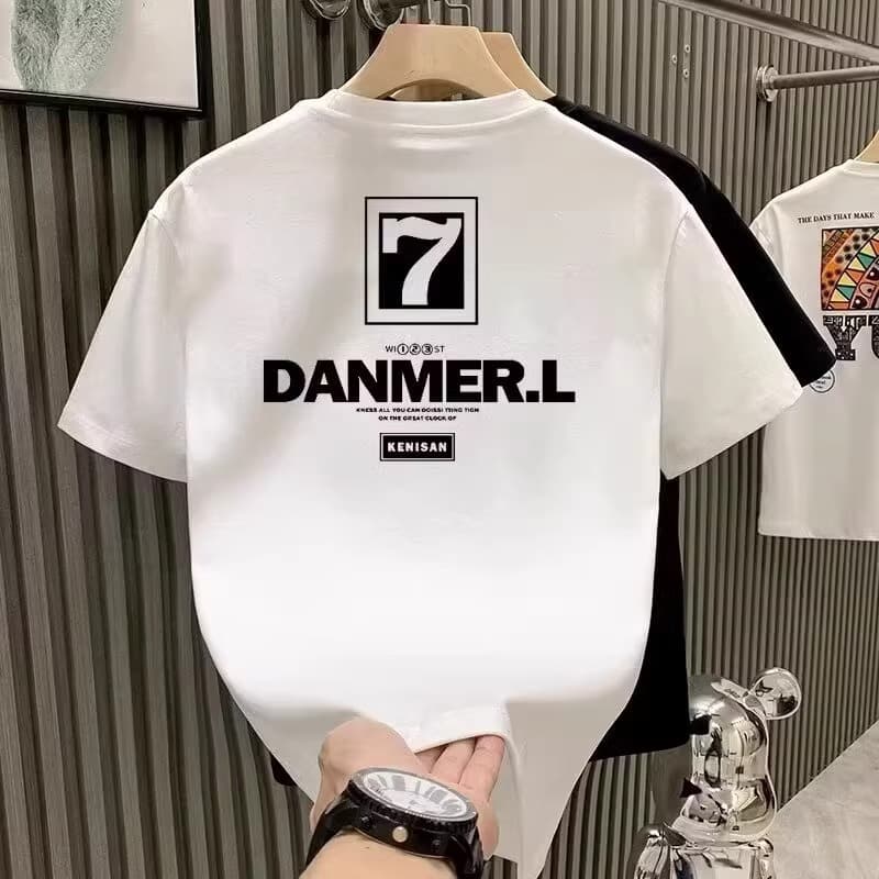 Men's Clothing Fashion Short Sleeved T Shirt For Men Korean Style Trendy Casual Youth Tops Half Sleeved Versatile Bottoming Shirt