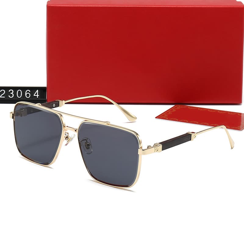 New style men's and women's box fashion trend casual driving on vacation sunglasses 23064