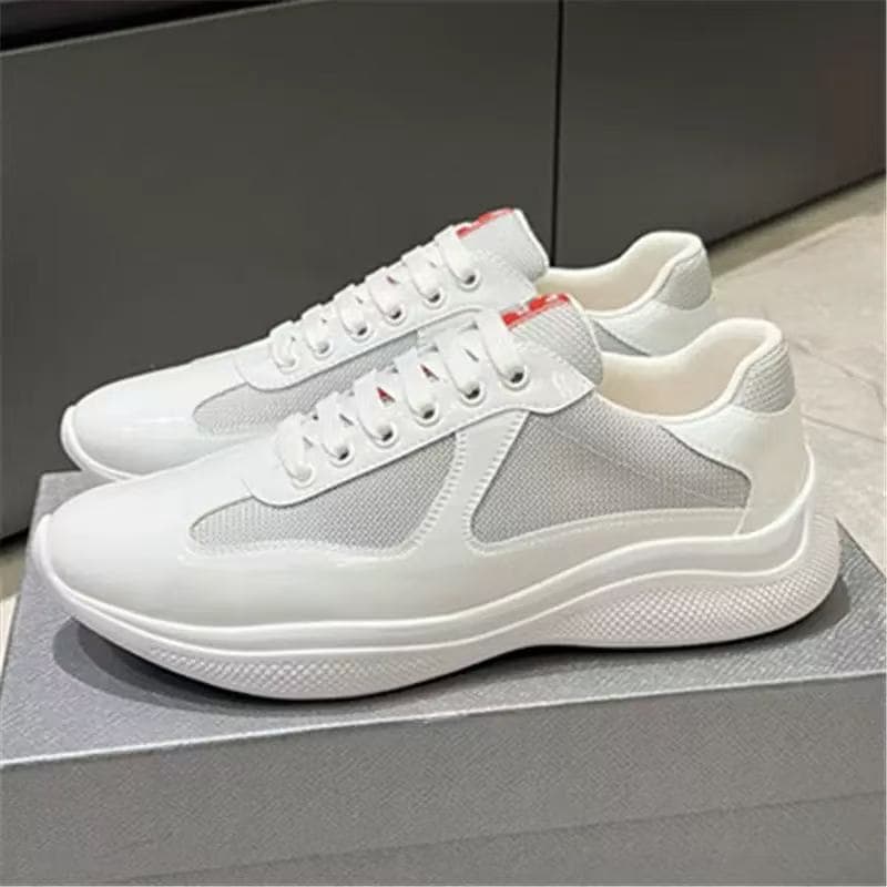 Chaussures de sport P Family en stock, chaussures décontractées à semelle épaisse pour hommes et femmes, style tendance en cuir pour couples, ét