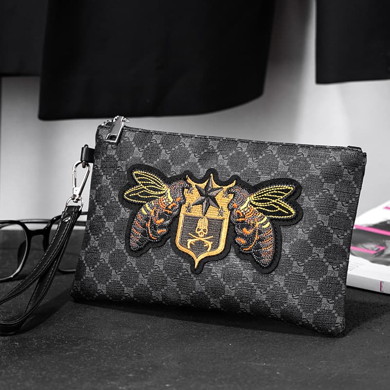 Men's Clutch Bag & Wallet, 9.8 Inch Large Tote Handbag, Stylish & Functional, 2 Colors, Perfect For Daily Use