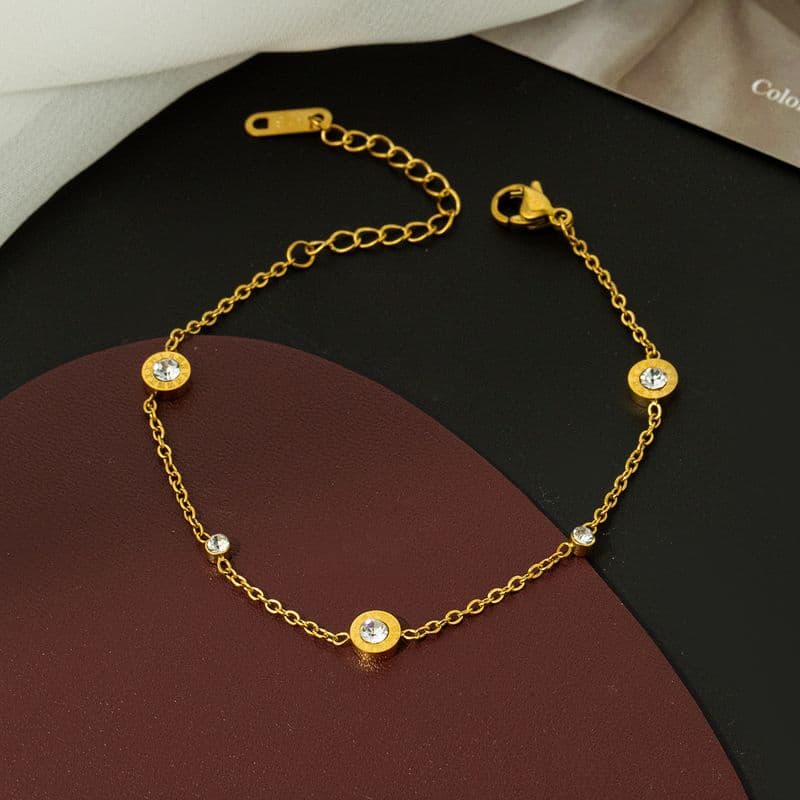 Bracelet For Women Ins Summer Niche Design Does Not Fade Simple Light Exquisite Titanium Steel Jewelry High End Birthday