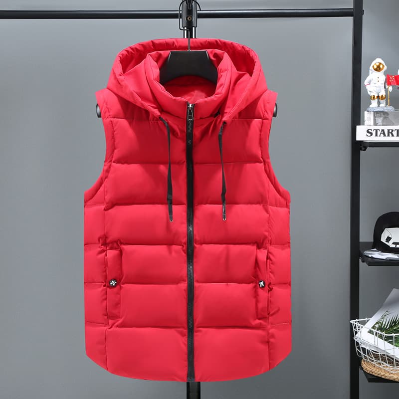 Men's Clothing vest jacket trend warm vest workwear trendy brand personality Silk cotton cotton waistcoat vest