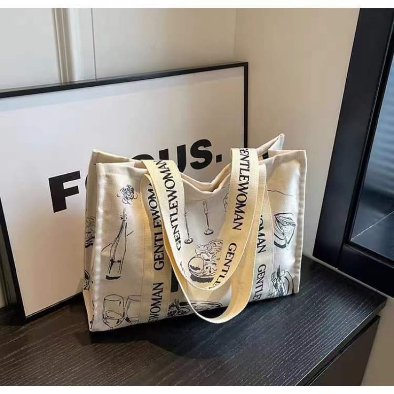 Sac fourre-tout en toile grande capacité pour femme, idéal pour les sorties estivales, les courts voyages, les déplacements professionnels ou les