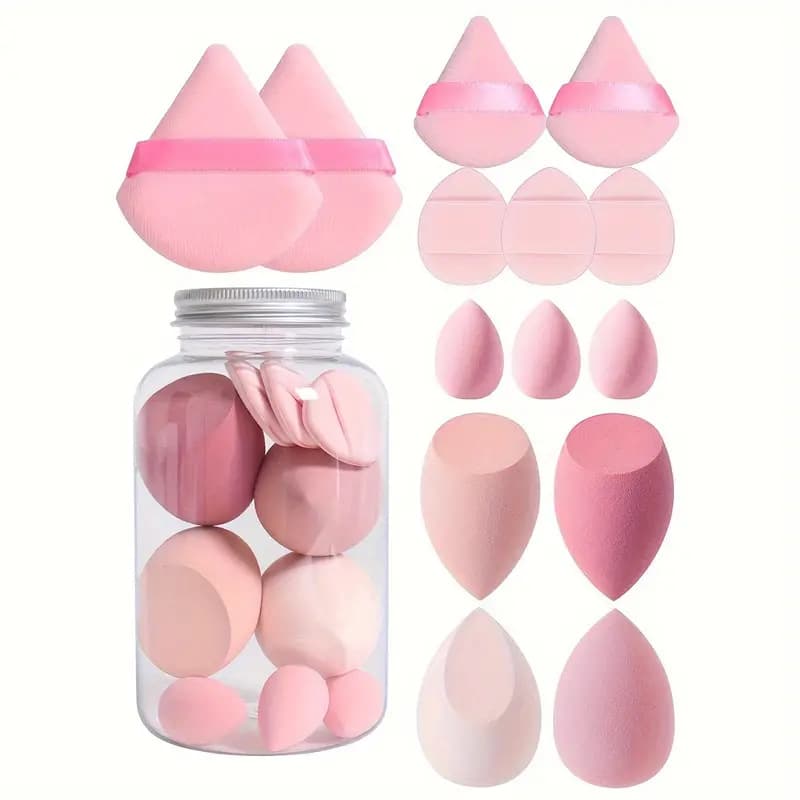 Beauty & Health 14 Piece Set Of Drift Bottle Makeup Egg Super Soft Sponge Powder Puff Docile Dry And Wet Dual Use Makeup Egg Makeup Egg